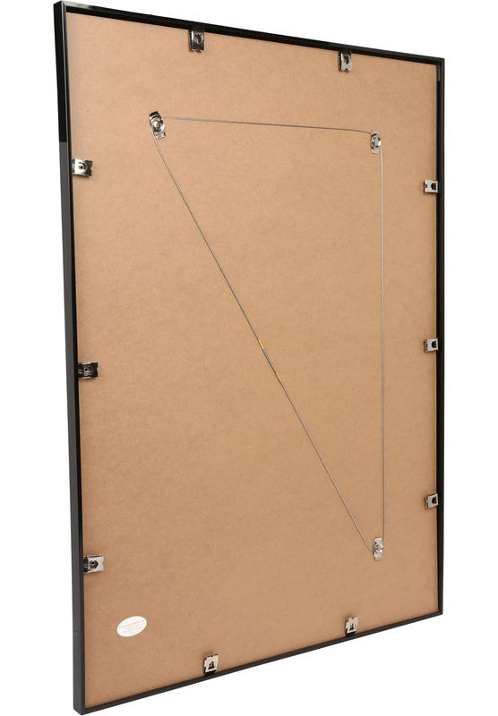 Walther Kunstrahmen Schwarz mit Passepartout aus Kunststoff für Wandmontage oder Tischaufstellung, B: 50 cm, H: 70 cm - Bild 2