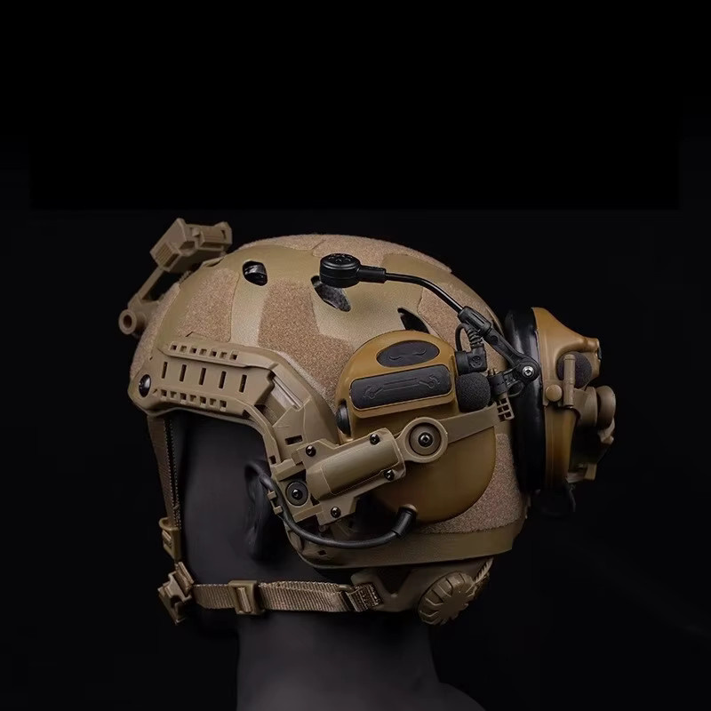 YHKEMA Taktischer Helmschienenadapter für Airsoft-Schießzubehör und Headset-Halterung in Grün, passend für Ops Core ARC Team Wendy Rails - Bild 4