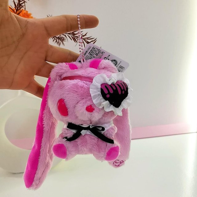 Yiran Health & Beauty Gloomys Bär Rosa Hase Augenmaske Plüschtier, 12cm - Bild 1