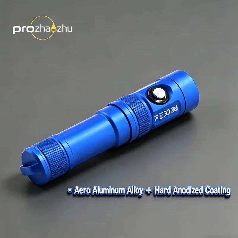 PROZHAZHU DL-B50 Blaue LED-Tauchlampe mit 2500LM, IP68 wasserdicht, USB-C wiederaufladbare Unterwasser-Angellampe für die Tiefsee - Bild 4