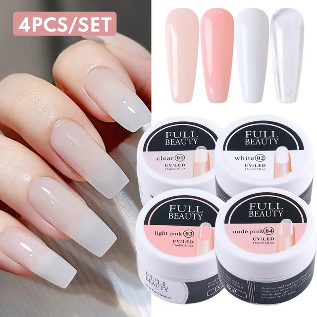 SWEET TREND Gel Nägel Set, Nude, Glänzend - Bild 1