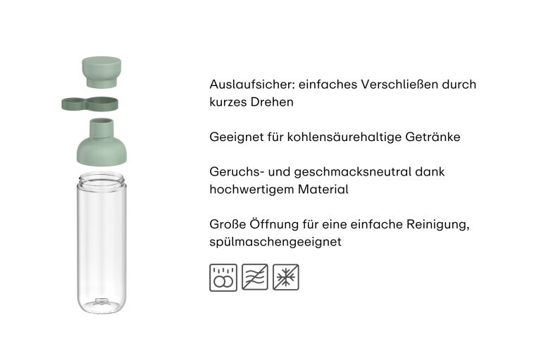 Mepal Vita Trinkflasche in Black, 500 ml - Bild 2