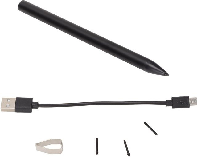 DIYelecs Magnetischer Eingabestift mit 4096 Druckstufen und Saugfunktion für Tablets, Kapazitiv, Schwarz - Bild 1