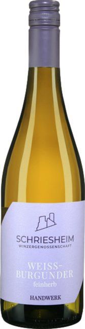Schriesheimer Handwerk Weißburgunder, Weißwein, Baden, 2024, feinherb, 0,75 l - Bild 1