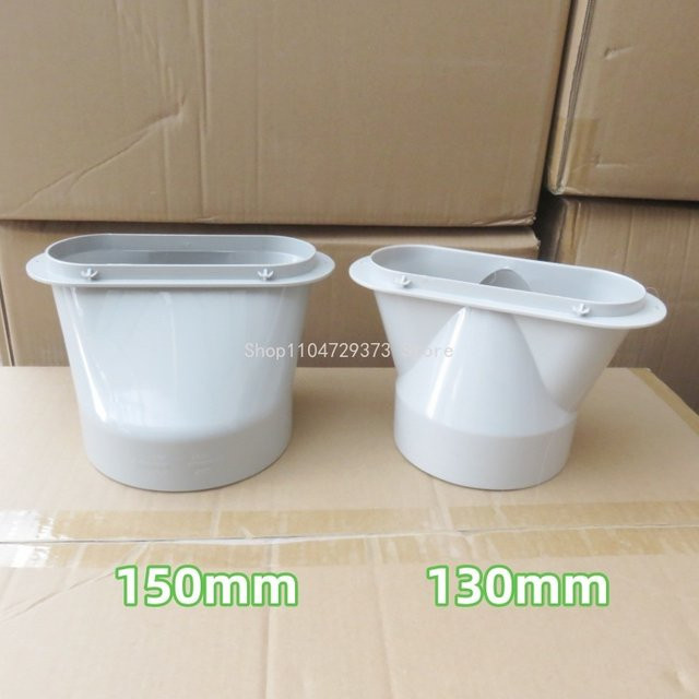 Atkamer Abluftschlauch-Adapter Set für mobile Klimaanlagen in Weiß, Durchmesser: 130 mm / 150 mm - Bild 1