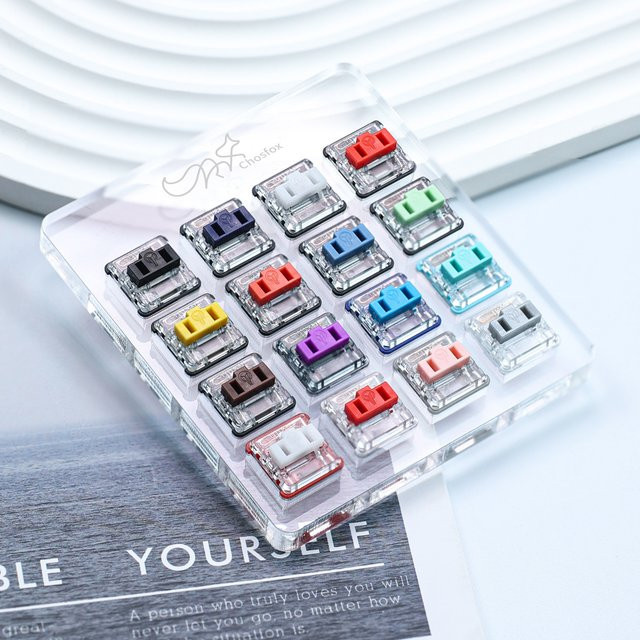 Kailh 16-Tasten-Schaltertester aus Acryl in Multicolour für Linear, Tactile, Clicky und Silent Switches - Bild 1