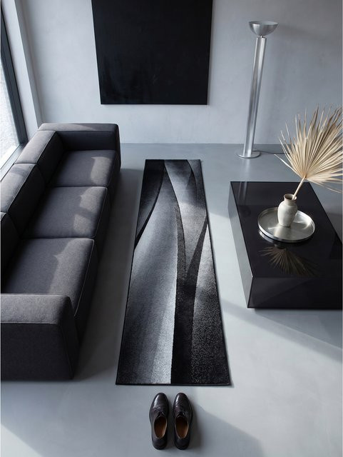 Kadima Design Teppich Kurzflor INN in Schwarz mit Farbverlauf, B/T: 80 x 300 cm - Bild 1