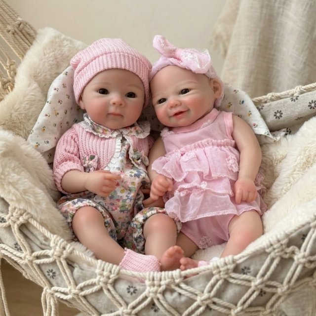 OtardDolls Bettie&Vivienne Reborn-Puppe, Silikon, 13-Zoll - Bild 1