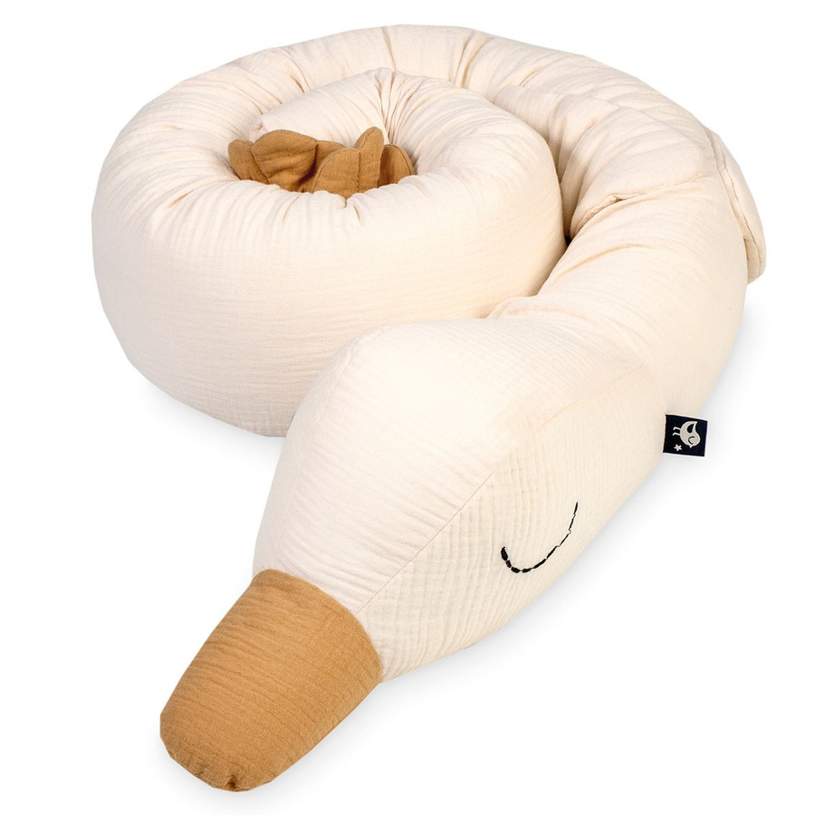 Julius Zöllner Bettschlange Sleep Buddy aus Musselin in Weiß, 180 cm - Bild 1