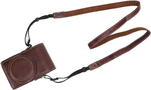 3CZY Retro-Kameratasche aus PU-Leder mit Schultergurt für GRCelsiusGR2 und GRCelsiusGR3 in Schwarz oder Braun - Bild 1