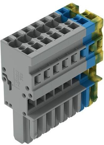 WAGO 769-108/000-038 Federleiste 25 Stück in Grün, Gelb, Blau und Grau - Bild 1