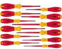 Wiha Schraubendreher-Set SoftFinish 12-teilig in Rot mit Schlitz, Kreuzschlitz Pozidriv, Phillips und Torx - Bild 2