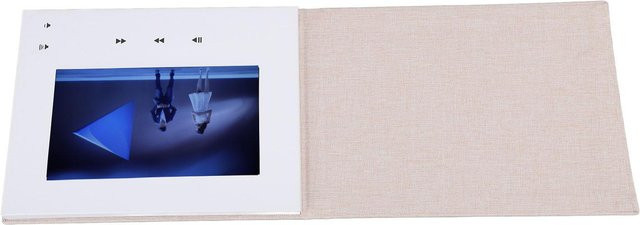 CosyHome 7-Zoll Video-Grußkarte als elektronische Videobroschüre mit LCD-Bildschirm in Weiß - Bild 1