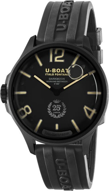 U-Boat Armbanduhr, Quarz, Edelstahl, 46 mm, Schwarz, Herren - Bild 1