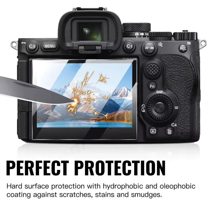 PULUZ Displayschutzfolie aus gehärtetem Glas für Sony Alpha 7 V ILCE-7M5, transparent, kratzfest und anti-fingerabdruck - Bild 3