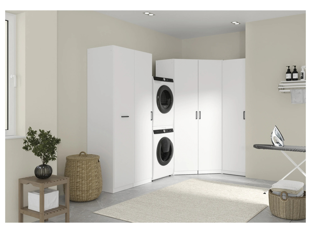 RAUCH BLUE Allrounder Vorratsschrank mit Auszug und Eckschrank-Funktion, alpinweiß - Bild 1