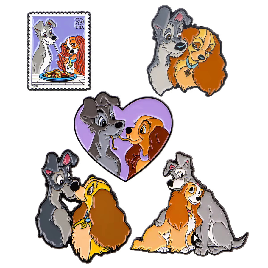 Disney Anstecknadel, Cartoon-Hund-Motiv, Emaille, Bunt, Damen - Bild 3