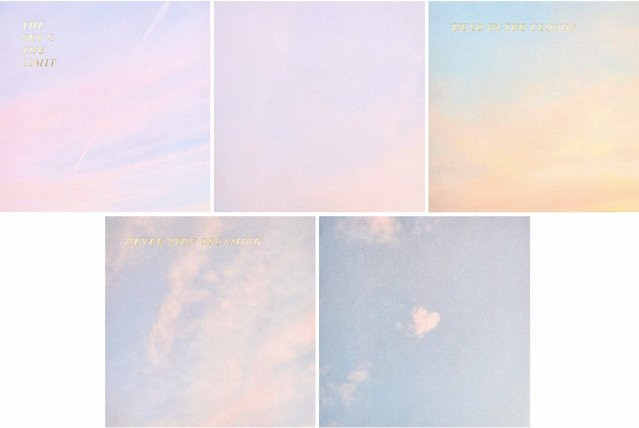 Rico Design Paper Poetry Notizzettel-Box The Sky is the Limit, 200 Blatt, B/T/H: 9 x 9 x 9 cm - Bild 1