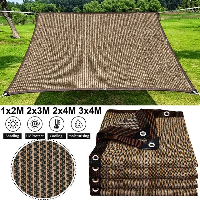 Schwarzes HDPE Sonnenschutznetz mit 50% Schattierung und Anti-UV-Schutz für Garten, Gewächshaus und Pflanzen, B/B: 100 x 200 cm - Bild 1