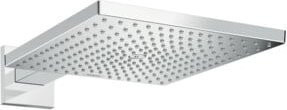 Hansgrohe Raindance E 300 EcoSmart Kopfbrause mit Brausearm, quadratisch, Chrom - Bild 1