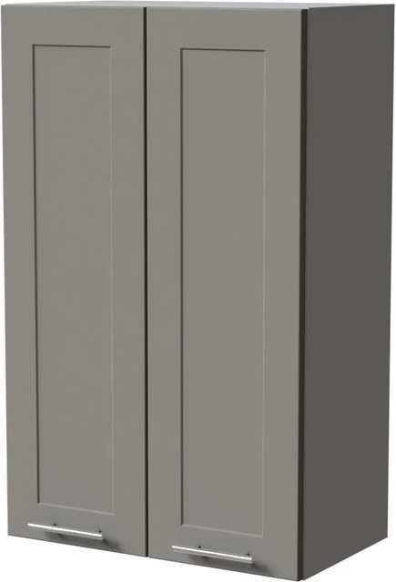 Feldmann-Wohnen Hängeschrank Oslo Küchenschrank Grau Matt B/T/H: 60 x 32,5 x 96 cm - Bild 1