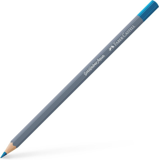 Faber Castell Aqua Aquarellstift in Kobalttürkis mit Pigmenten - Bild 1
