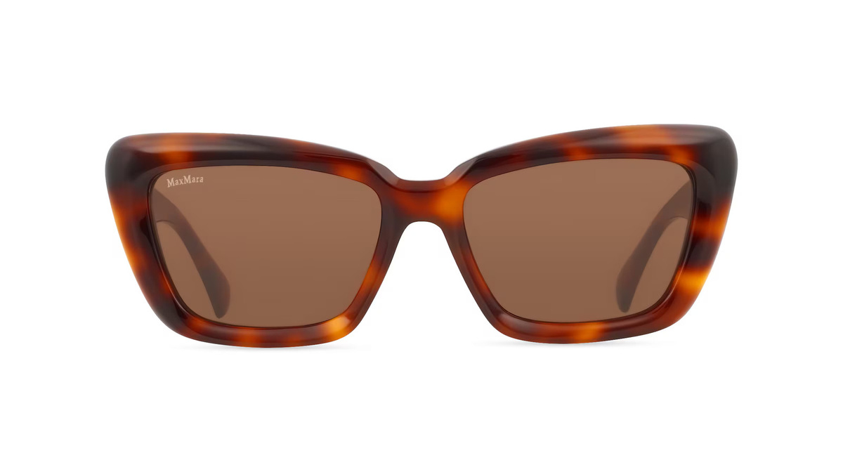 Max Mara MM0171 Sonnenbrille Cat Eye, Vollrand, Acetat, braun, Damen - Bild 1