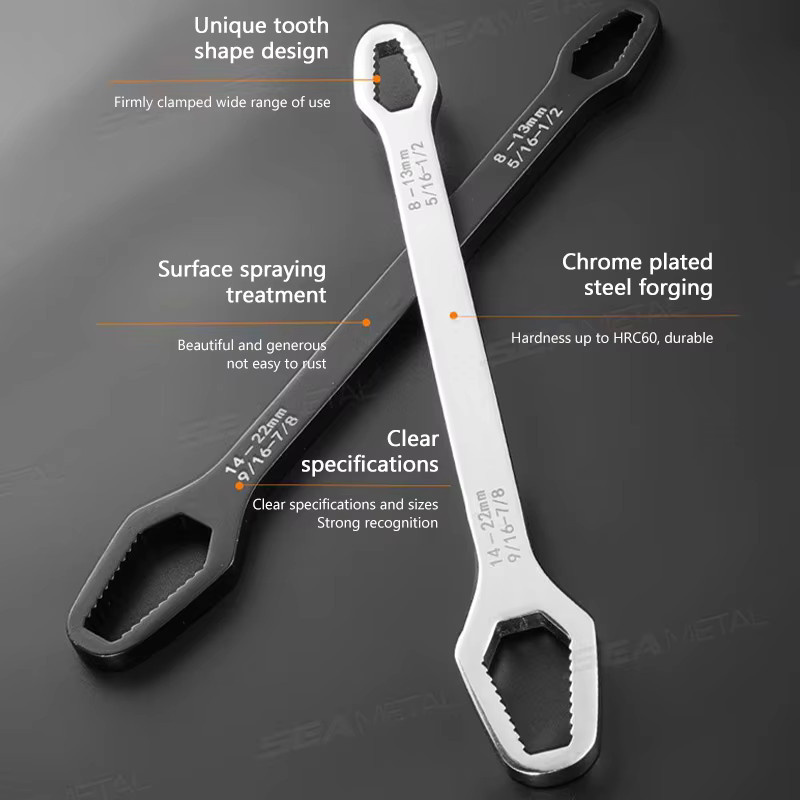 BLALION Universal-Torx-Schraubenschlüssel selbstspannend und verstellbar für 3-17 mm und 8-24 mm - Bild 5