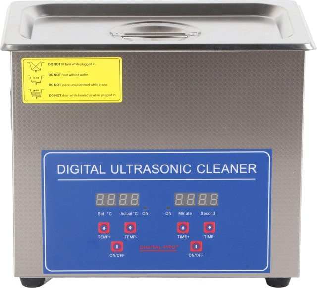 Koogeelife Digitaler Ultraschallreiniger mit Timer aus Edelstahl in Blau, Tankvolumen: 3 l - Bild 1
