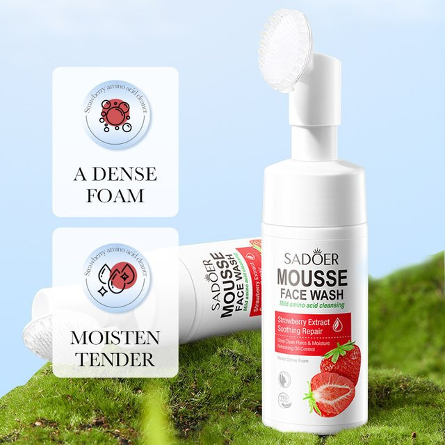 SAODER Fruits Strawberry Cleanser Gesichtsschaum - Bild 1