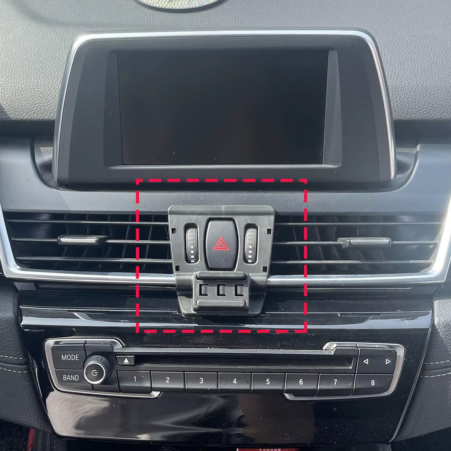 Magnetischer Autotelefonhalter mit kabelloser Ladefunktion für BMW 2er Active Tourer, Schwarz - Bild 2