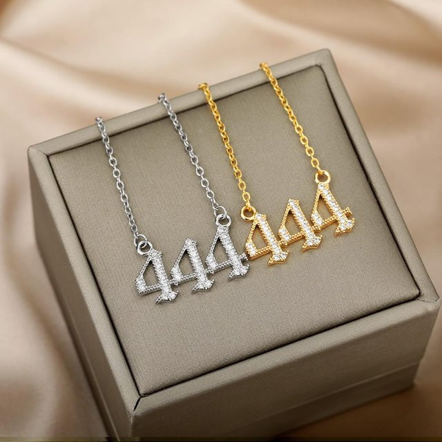 Halskette Edelstahl, Gold Color, Damen - Bild 1