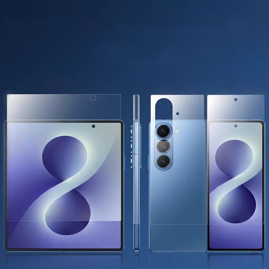 Samsung Galaxy Z Fold 8 Ultra Hydrogel-Displayschutz Transparent Matte Anti-Spy TPU-Folie für Außen- und Innenseite - Bild 1