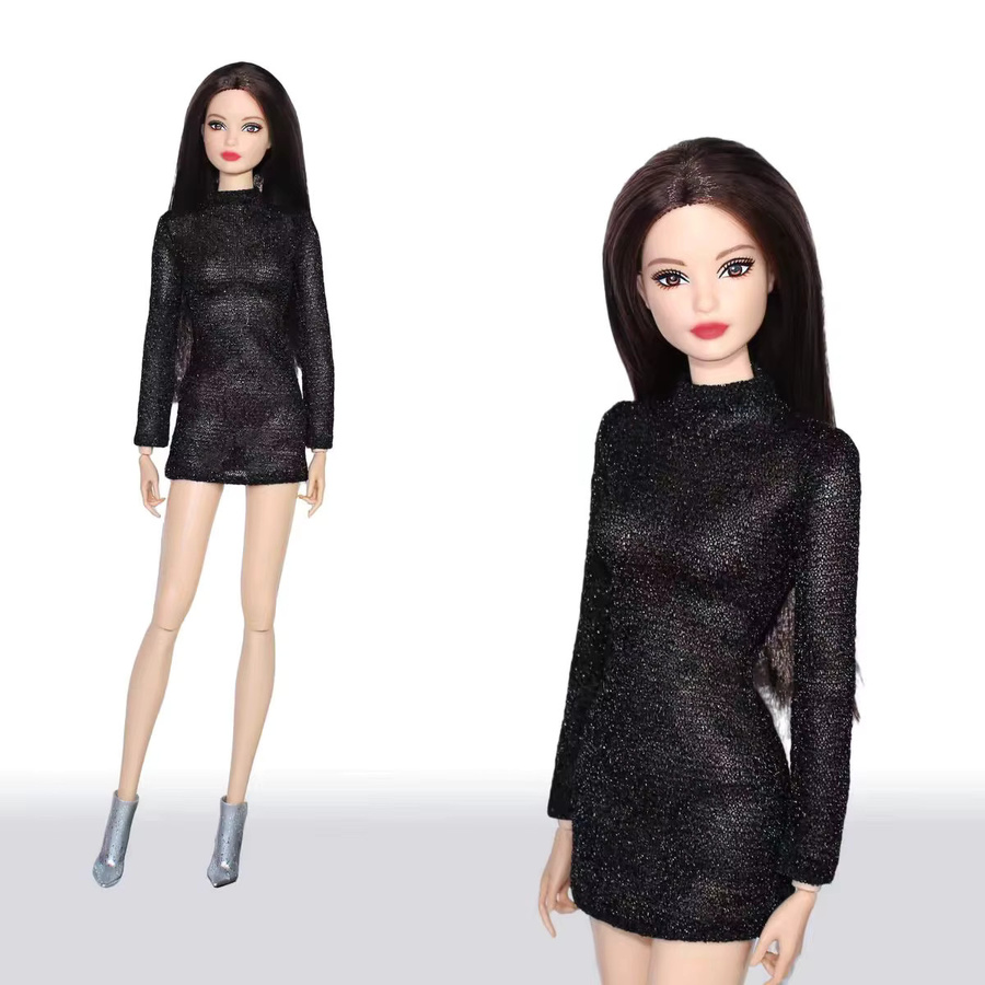 Barbie Prinzessinnenkleid, Outfit, Grün, Rosa, Schwarz, Rot - Bild 2