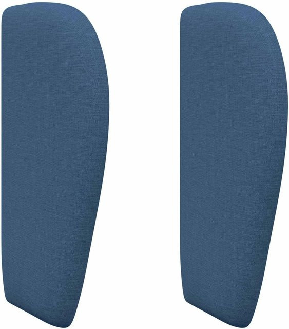 vidaXL Kopfteil Ohr Blau Stoff Modern B: 40 cm, T: 23 cm, H: 6 cm - Bild 1