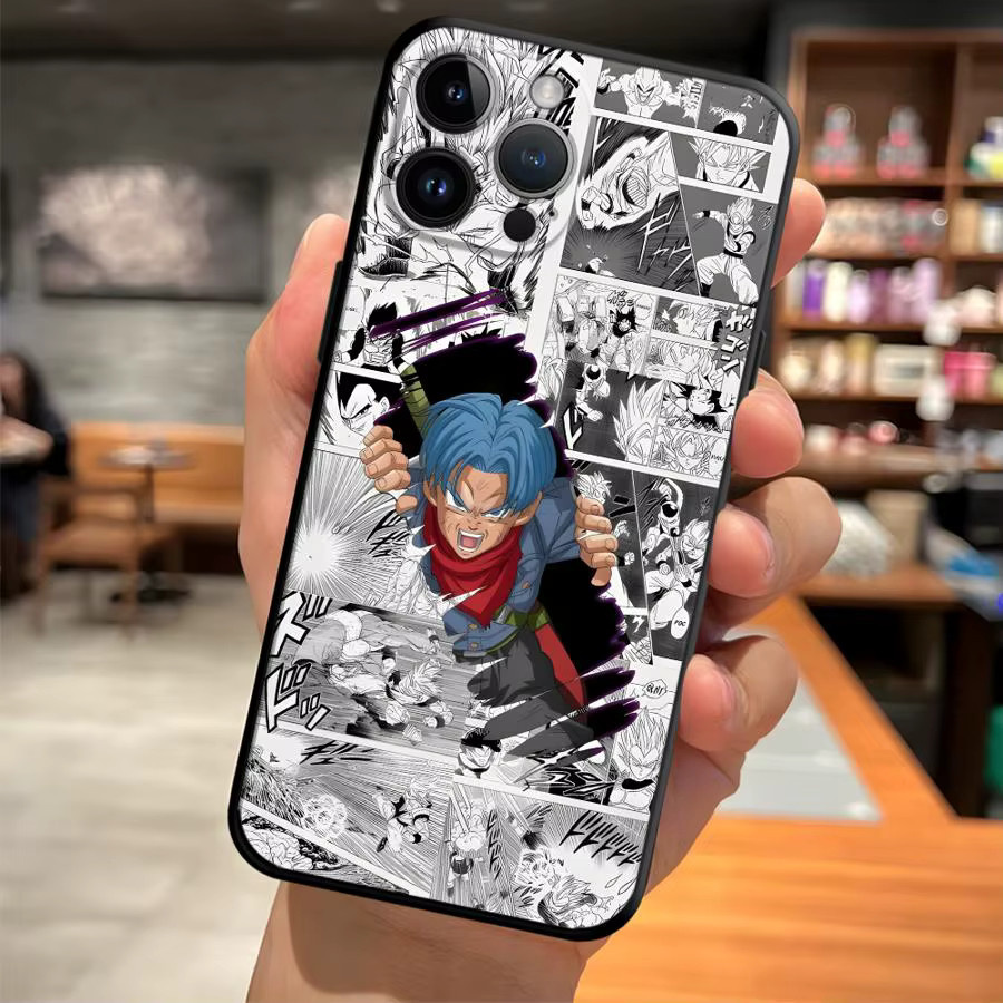 Dragon Ball Trunks Goten Handyhülle in Schwarz für iPhone 11 bis iPhone 17 Pro Max - Bild 3