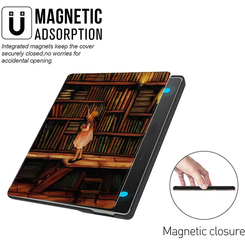 Moboons Schutzhülle aus PU-Leder für Kindle Oasis 10. Generation, Buchumschlag mit Auto Sleep/Wake Funktion - Bild 3