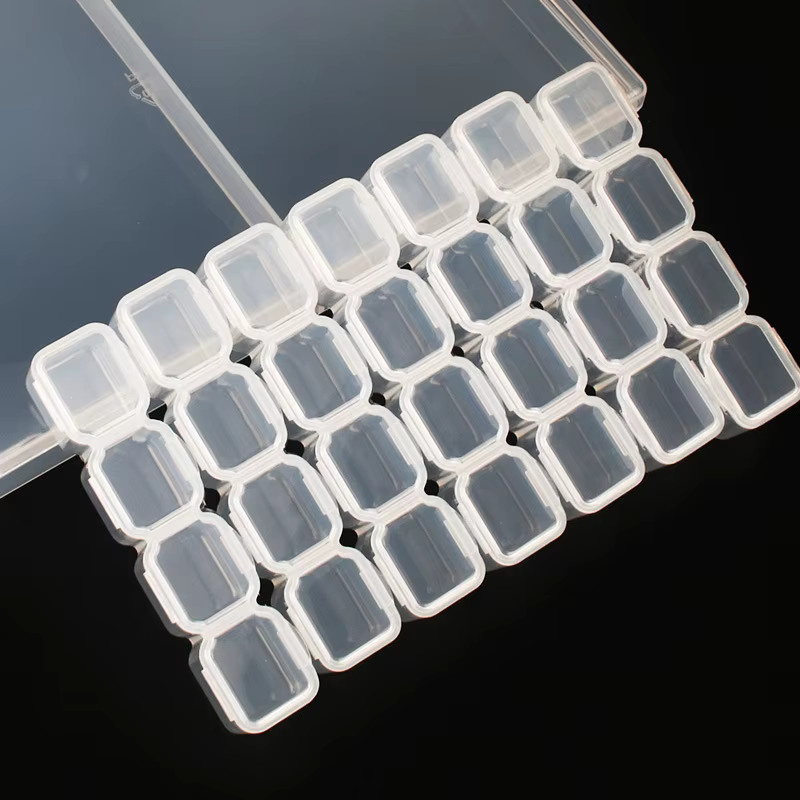 Transparente Diamant-Stickerei-Aufbewahrungsbox aus Kunststoff für Diamantmalerei und Kreuzstich-Zubehör - Bild 3