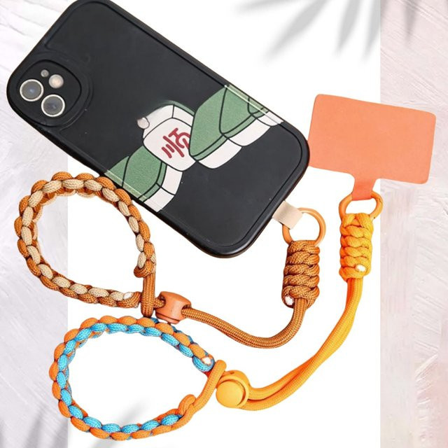 Dekoratives Handy-Lanyard als Anti-Verlust-Anhänger mit gedrehtem Seil und modischem Kurzarmband für dein Handgelenk - Bild 1