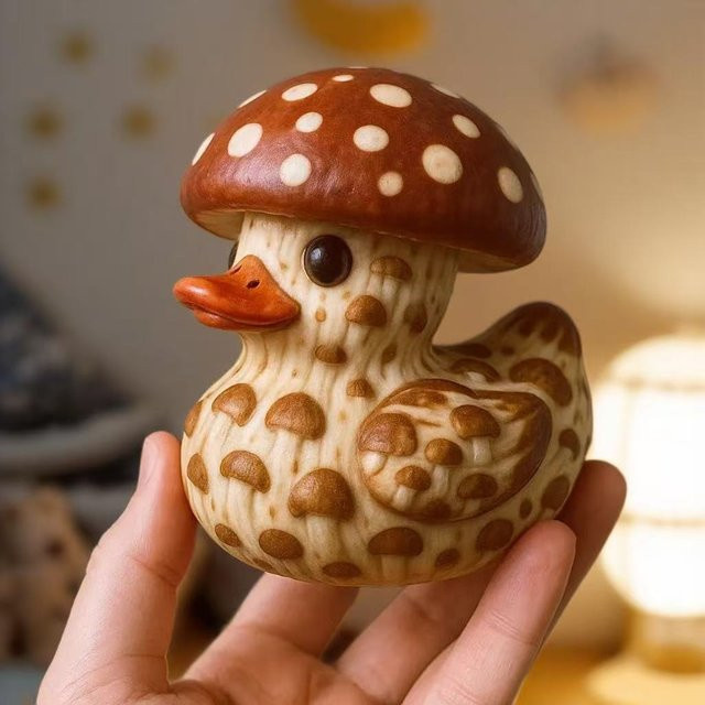 Entenförmiger Stressabbau-Quetschball, Gemüse-Enten-Fidget-Spielzeug - Bild 1