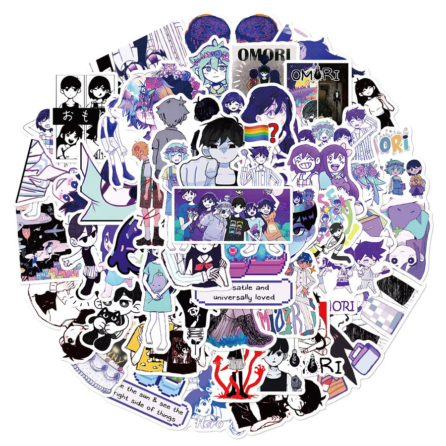 Rspctou Omori Cartoon-Aufkleber, Anime Graffiti-Sticker, 10-teiliges Set - Bild 2