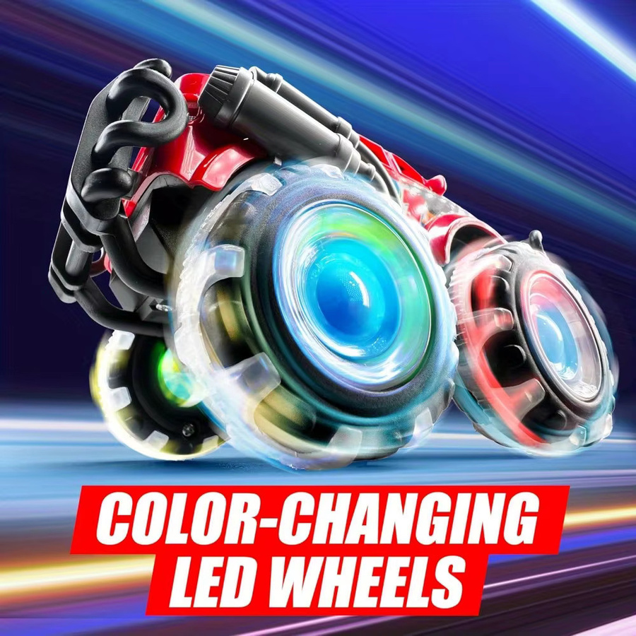 JOYFY Monster-Truck-Spielzeug, 3-teiliges Set, mit blinkenden LED-Rädern, reibungsangetrieben - Bild 2