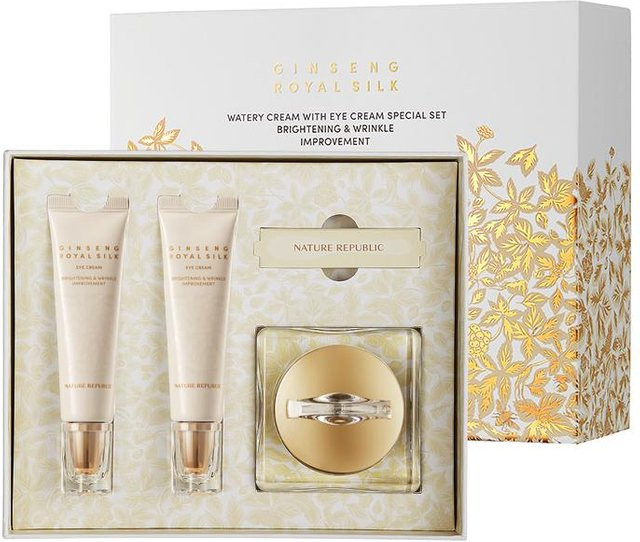 NATURE REPUBLIC Ginseng Royal Silk Watery Cream & Augencreme Set, 120 ml - Bild 1