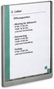 DURABLE Türschild CLICK SIGN A4 in Silber und Grau aus Kunststoff - Bild 1