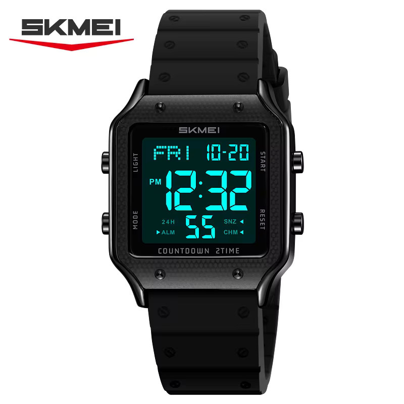SKMEI Digitaluhr, Kunststoff, Schwarz, Unisex - Bild 1