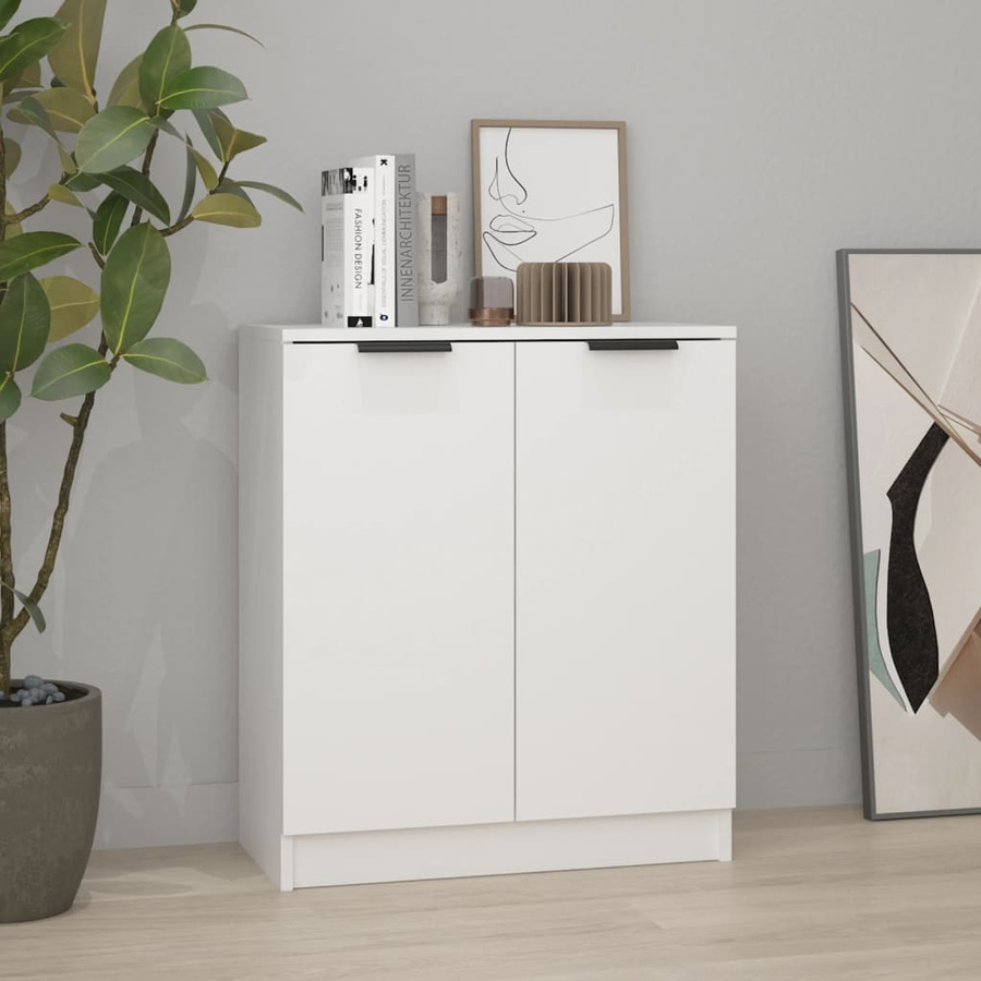 vidaXL Sideboard Weiß Matt aus Spanplatte, B/T/H: 60 x 30 x 70 cm - Bild 2