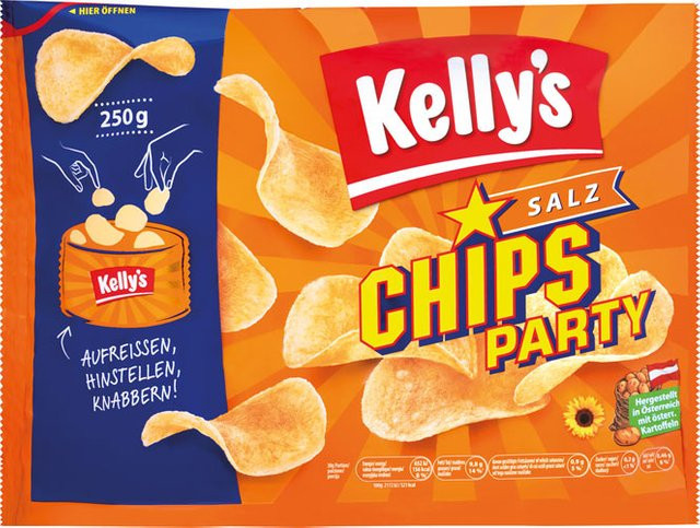 Kelly's Chips-Party Classic Salted 250 g - Bild 1