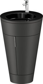 Duravit Waschtischunterschrank Starck 1 c-bonded Set in Graphit Supermatt, B/T/H: 56 x 60,5 x 86,4 cm - Bild 1