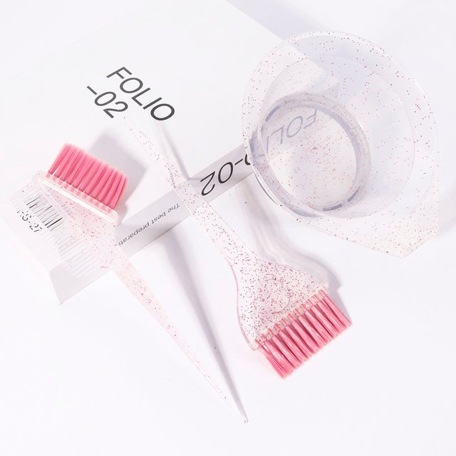 Haarfärbe-Set mit Kammbürste und Mischschüssel, 3 Stück - Bild 1