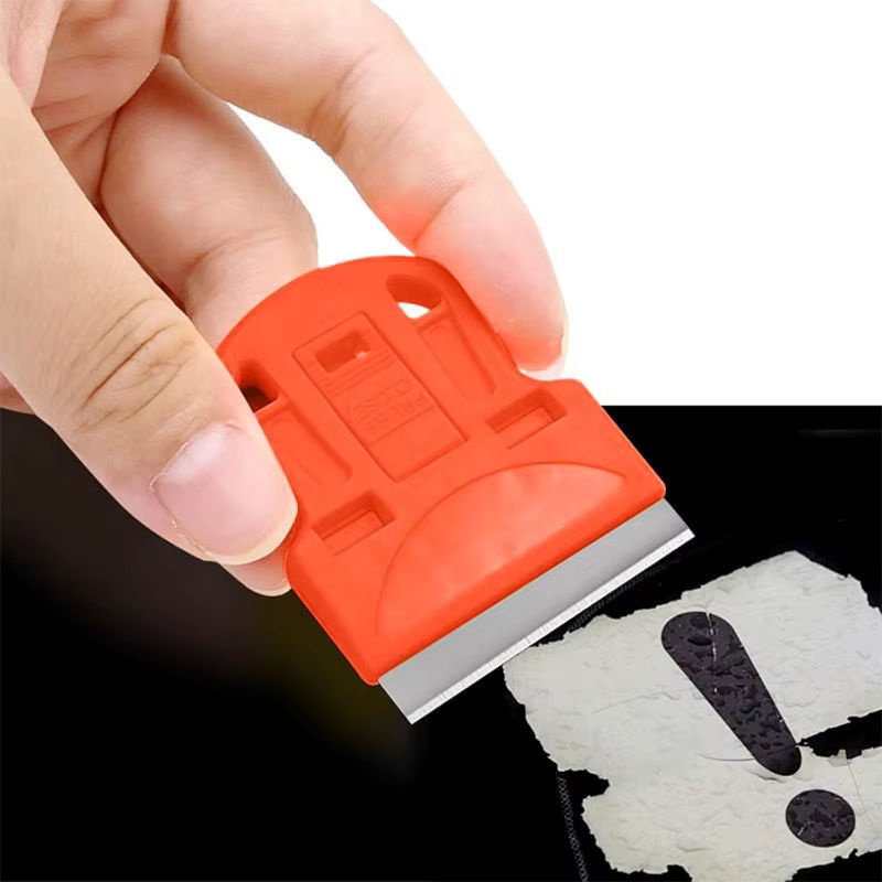 NeoWrap Mini-Glasreinigungsschaber mit Metall- und Kunststoffklingen zum Entfernen von Kleber, Aufklebern und Farbe - Bild 4